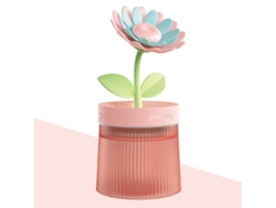 Humidificador, difusor de aroma USB con vapor frío, luz nocturna silenciosa, humidificador con estampado de girasol rosa de Cuich