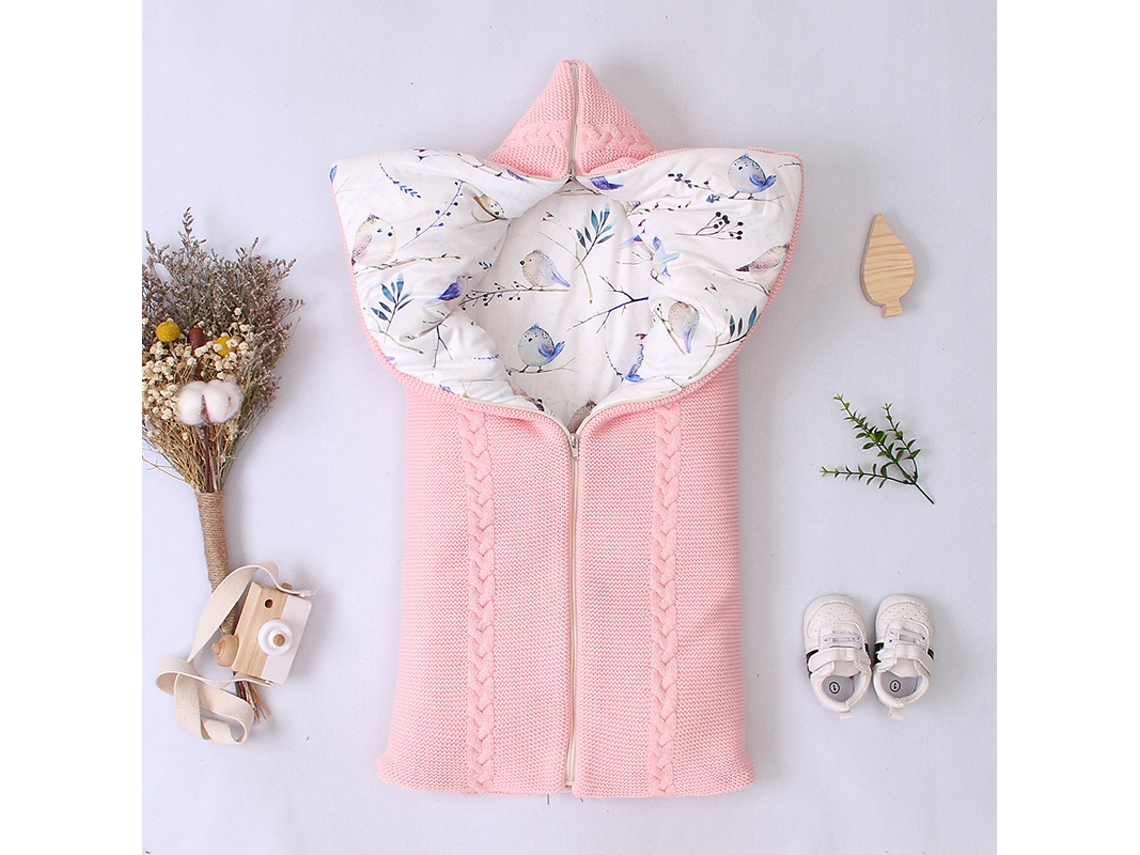 Saco Dormir Carrito Bebé Eifson Ajustable Invierno 0-12m 75x36cm (rosa Claro)
