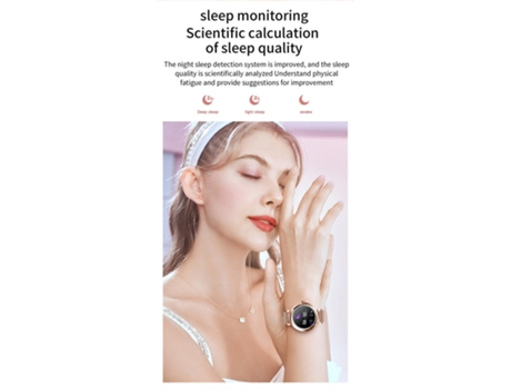 Reloj Inteligente, Monitor de Actividad, Multideporte, Plata VEANXIN