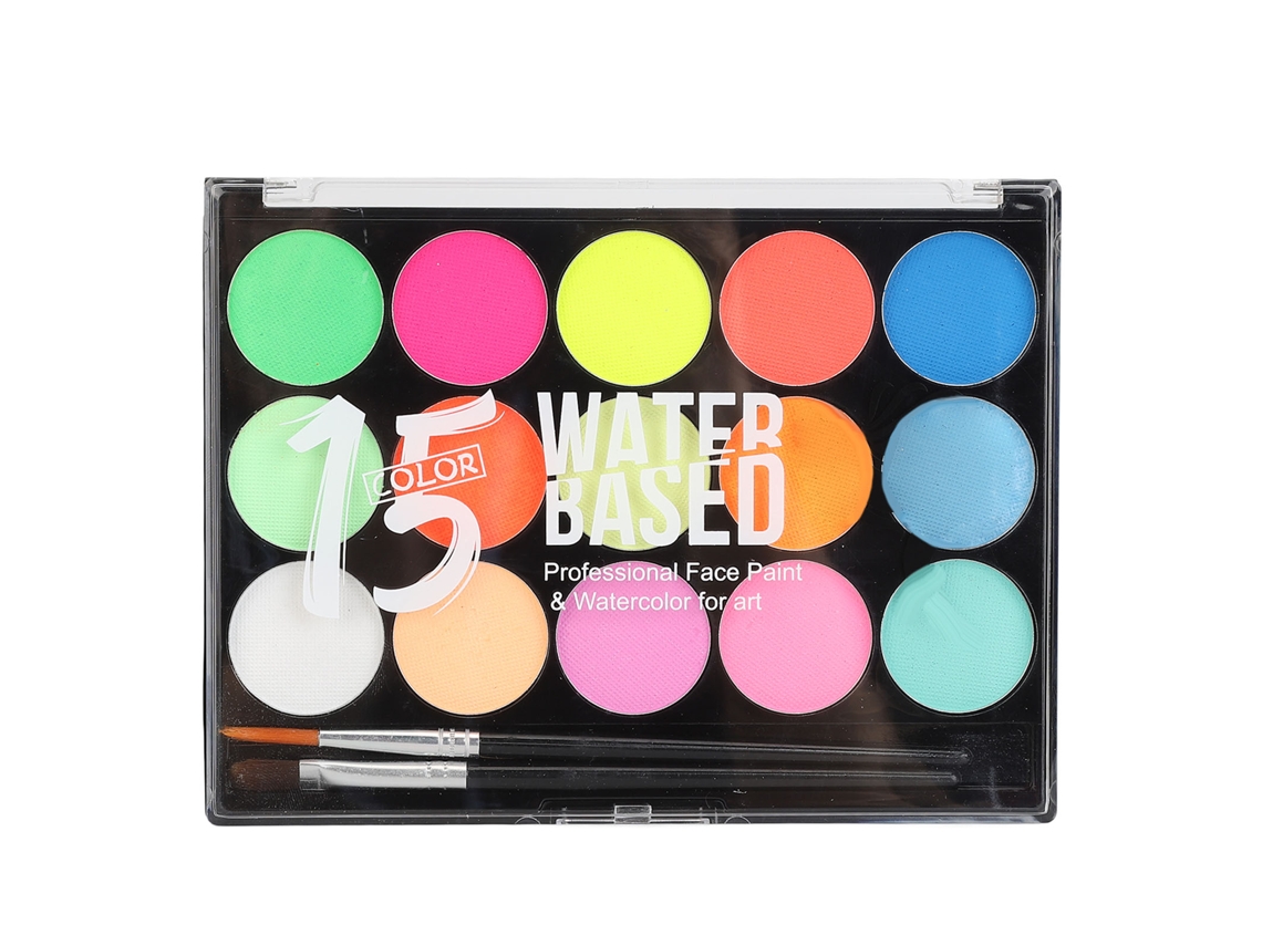 Kit de pintura facial para niños, 15 colores, lavable, 30 g, tipo B