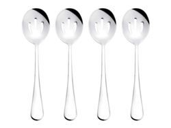 Cucharas De Servicio De Acero Inoxidable, 22 Cm, Perforadas, Para Buffet, Banquete, Cocina, Set De 4
