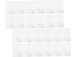 100 Hojas De Papel Autoadhesivo Multiusos En Blanco Para Proyectos De Impresión.