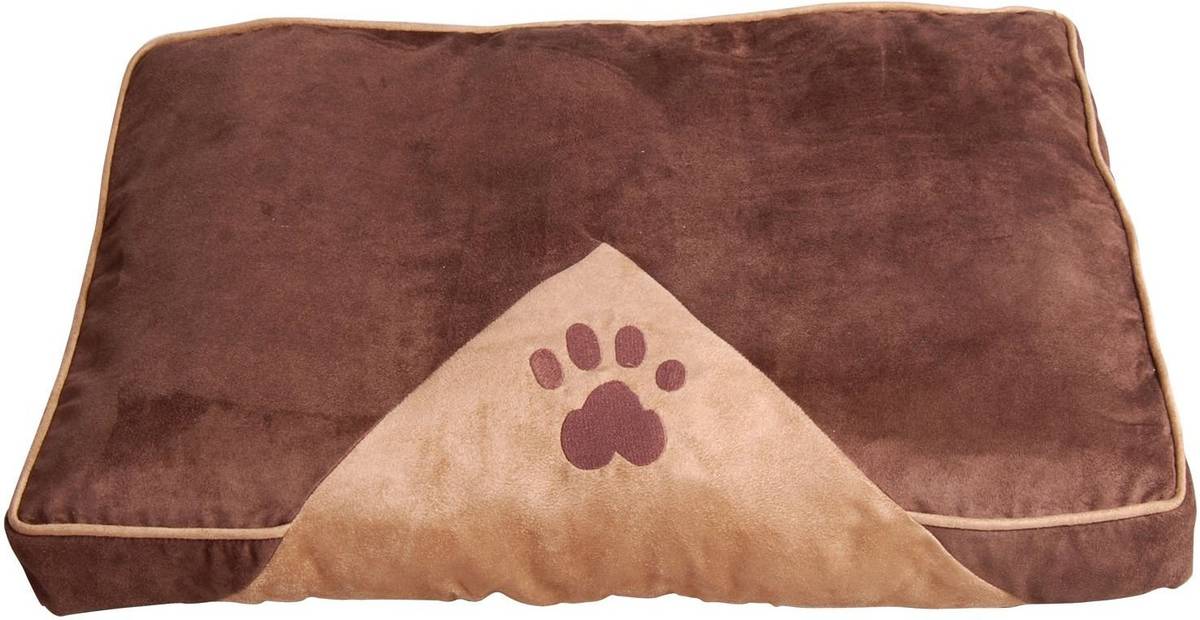 Cama para Perros y Gatos PAWHUT Acolchado (Marrón - 100x70cm)