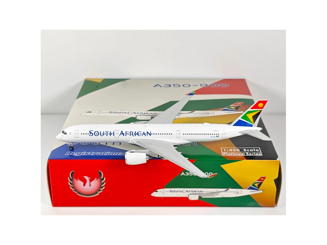 Modelo De Avión De Aleación Fundida A Presión South African Airways A350-900 Zs-sdc A Escala 1/400