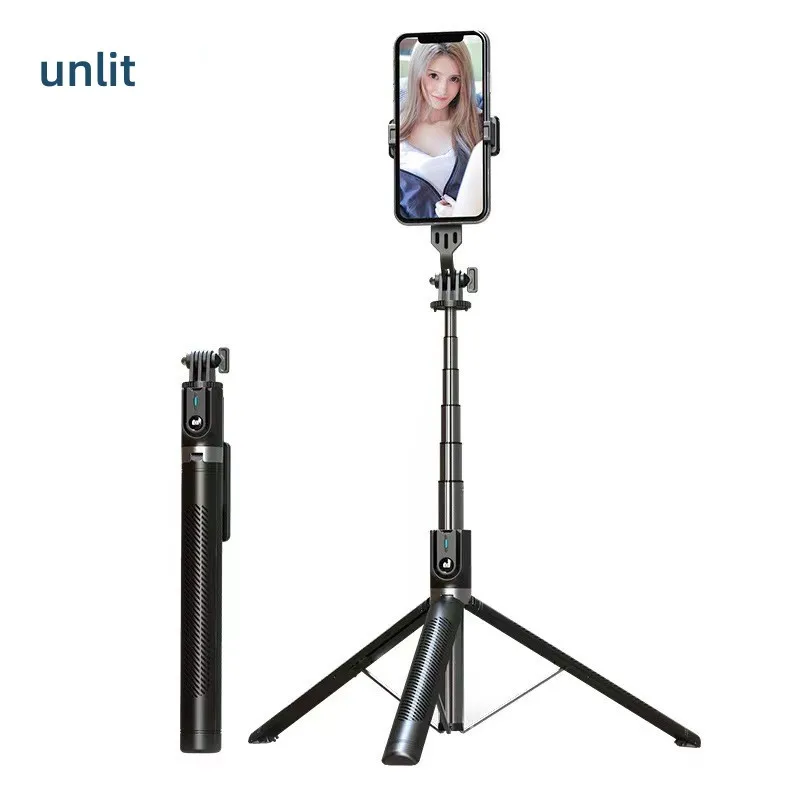 Palo Selfie Bluetooth De 180 Cm Con Trípode Y Soporte Para Teléfono Con Control Remoto
