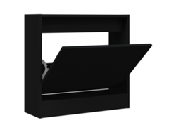Maison Exclusive - Zapatero De Madera De Ingeniería Negro 60x21x57 Cm
