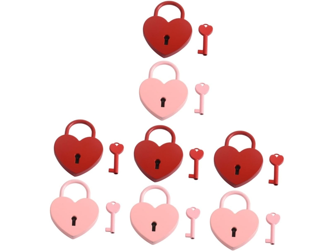 8 Juegos De Candados Wishing Lock Para Maletas, Casilleros Y Estuches