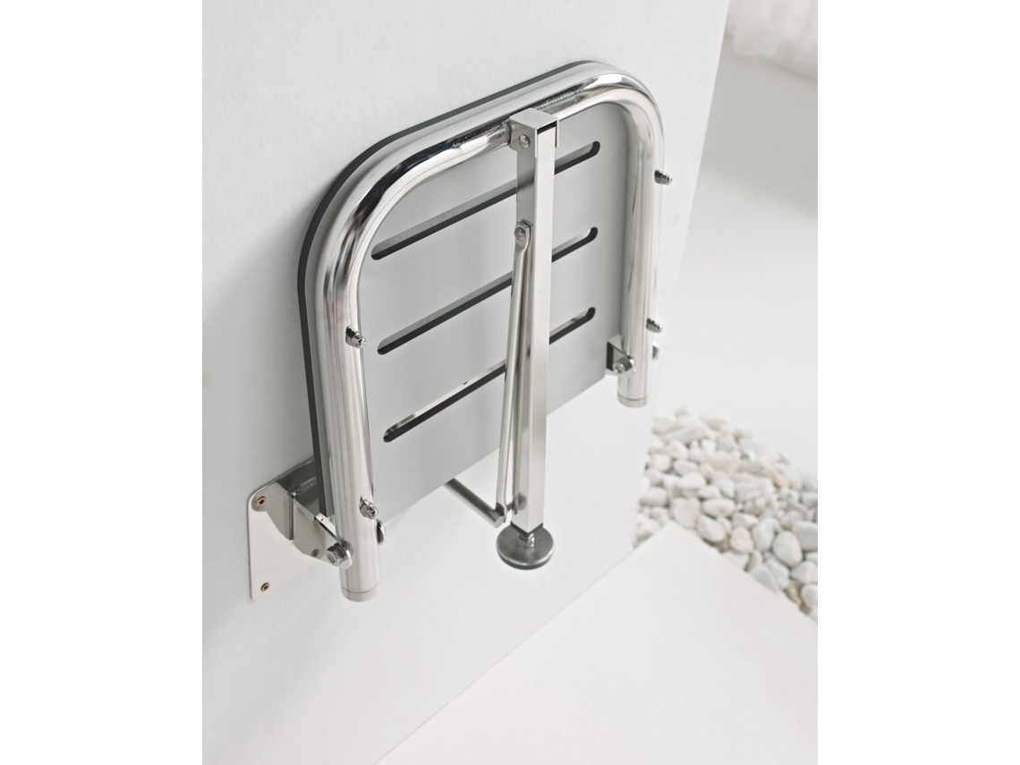 Asiento de ducha plegable Inmacolatta con tornillos y soporte