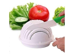 Cortador de ensalada, bol para cortar frutas y verduras.