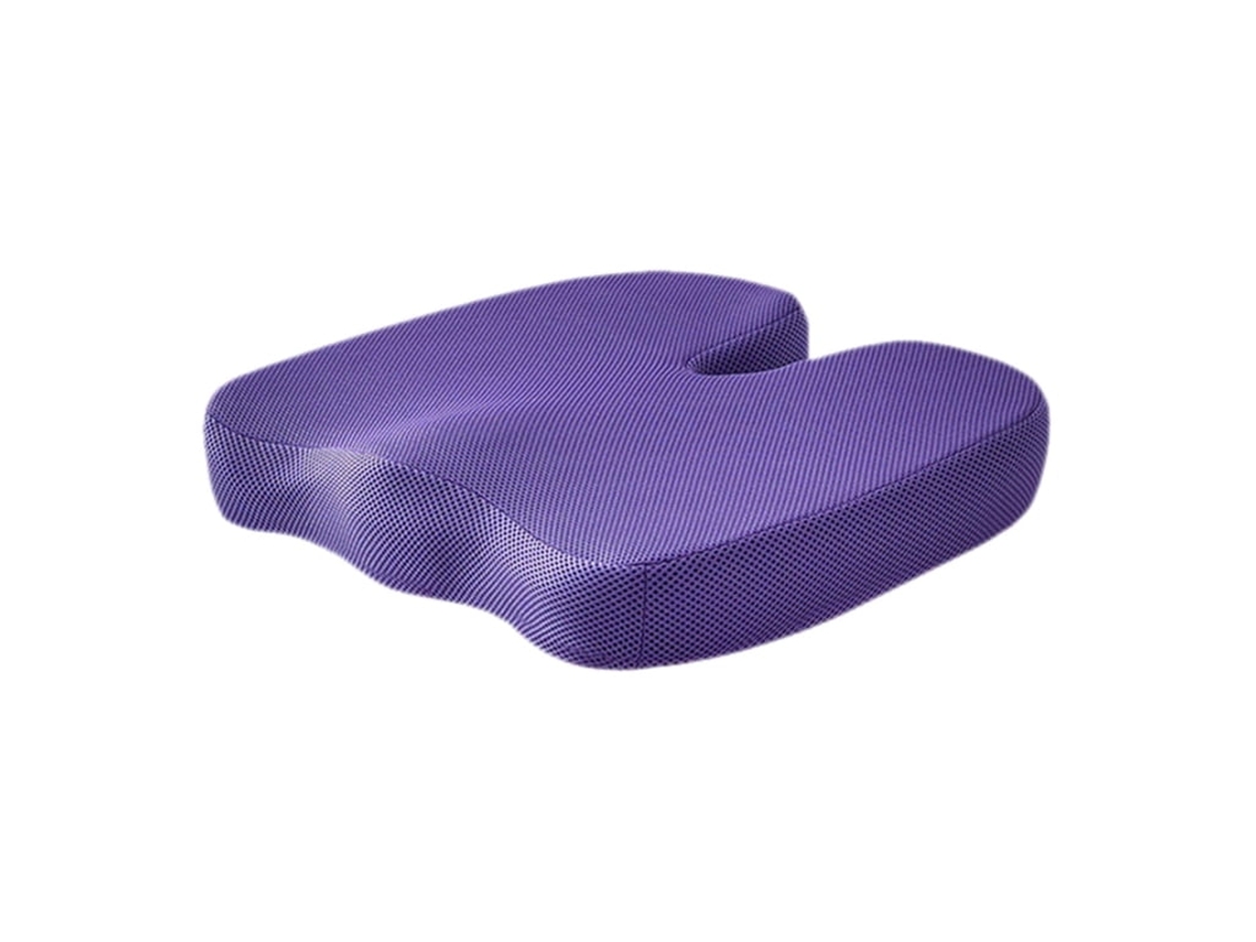 Cojín Para Silla De Gel De Espuma Viscoelástica Transpirable Para Silla De Oficina, Alivia El Dolor De Coxis, Morado Gertiz
