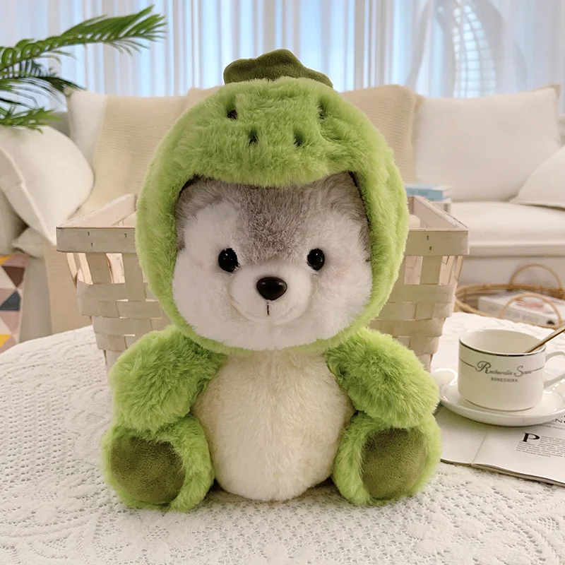 (verde, 30 Cm) Peluche De Husky Creativo Y Adorable
