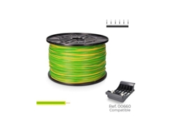Cablecillo Flexible Libre De Halógenos H07z1-k 2,50mm² Bicolor (400 Metros De Longitud En Bobina De Ø26x15cm)