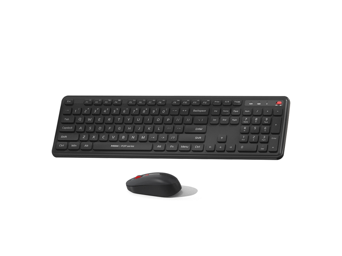 Conjunto Teclado E Mouse Sem Fio Miiiw 2.4g 104 Teclas Com Mouse Silencioso Ajustável Para Computador