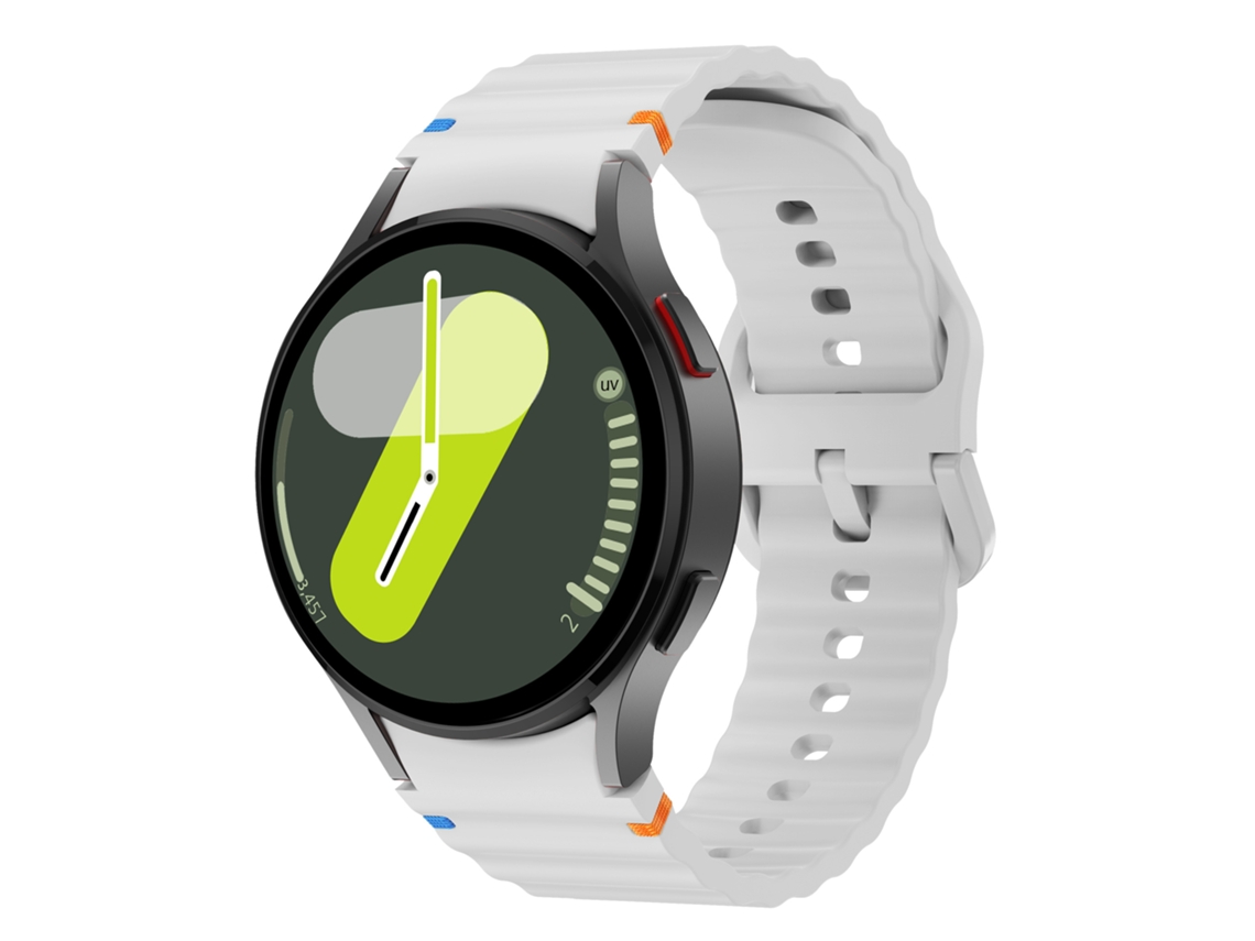 Correa de silicona ondulada XIAOMOYU de 20 mm para Samsung Galaxy Watch 5 - Gris claro