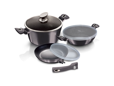 Baterías de Cocina BERLINGER HAUS (24cm - Aluminio Forjado - Gris)
