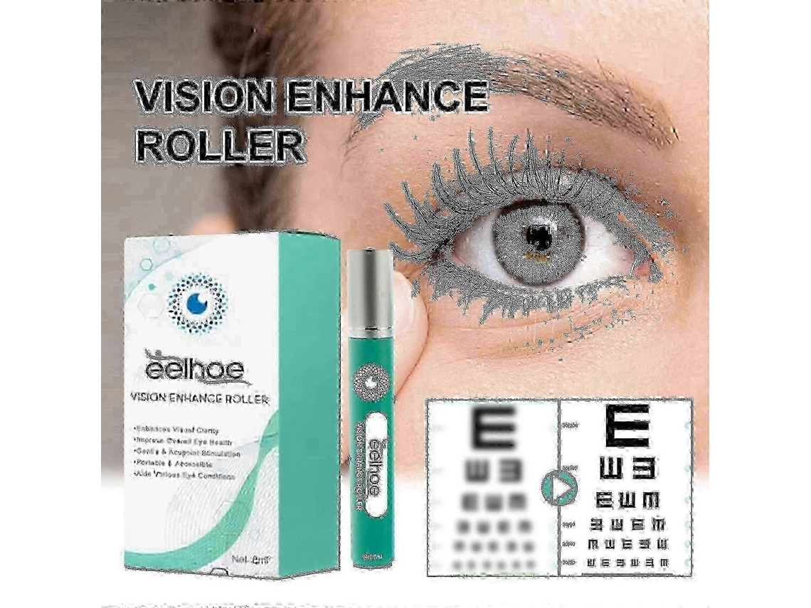 1 rodillo de masaje ocular para relajar los ojos, masajear suavemente la visión y aliviar la sequedad ocular.