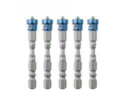 Juego De 5 Puntas De Destornillador Phillips Magnéticas, Acero S2, Con Mango Hexagonal Azul.
