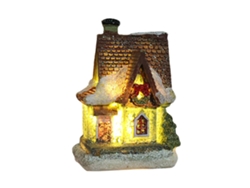 Lámpara navideña LED decorativa de resina para el hogar y regalos de Navidad.