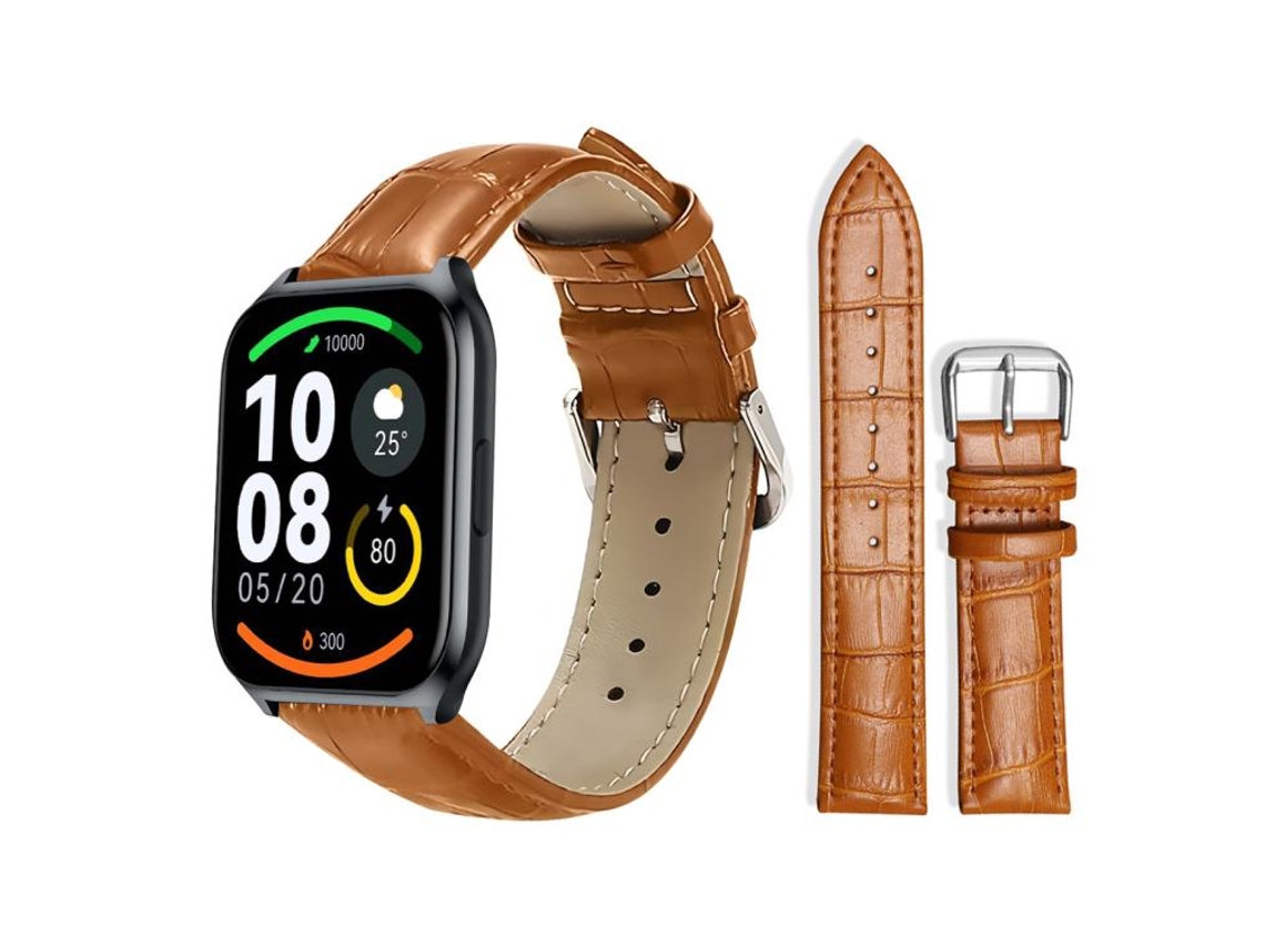 Pulsera para Xiaomi Haylou LS09B / LS05S / LS10 - Piel - Hebilla - Textura de bambú