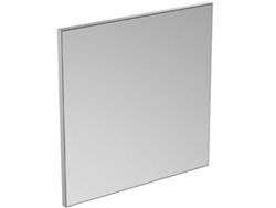 Espejo estándar ideal y espejo de luz T3356BH sin iluminación con marco 700x700 mm