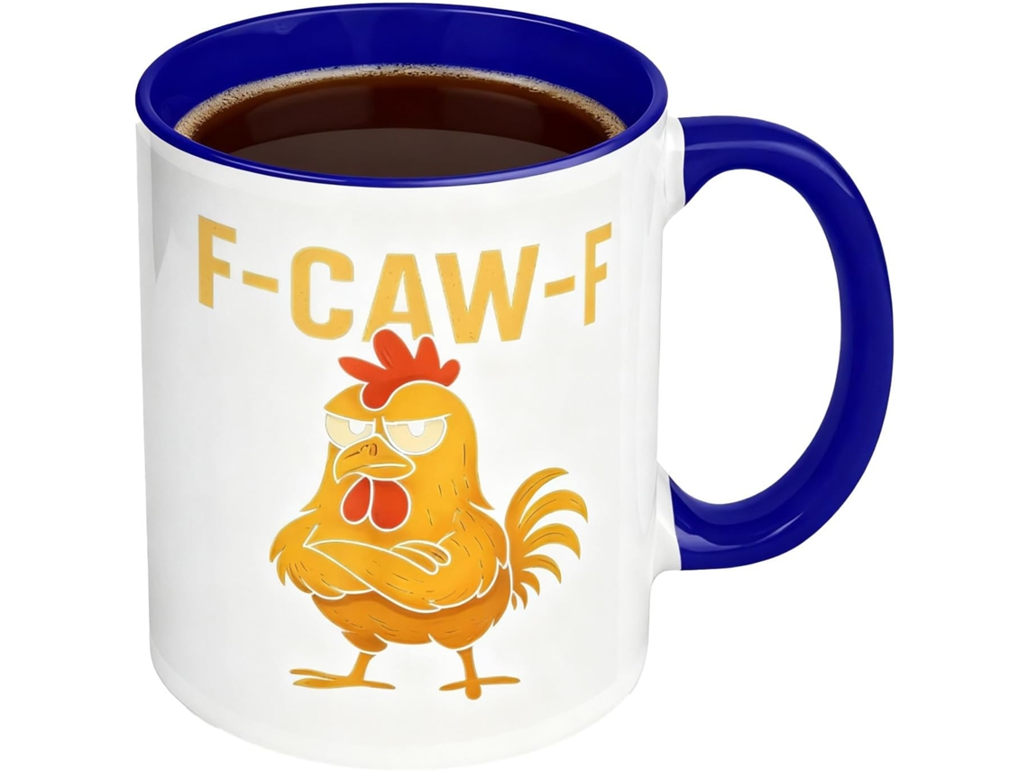 Caneca De Café Divertida | Canecas De Cerâmica Com Estampa De Galinha | Caneca