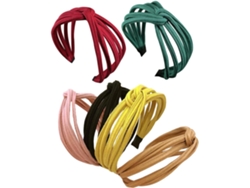 Diademas Y Accesorios Para El Cabello A Rayas, Paquete De 12 Piezas, Para Ocasiones Especiales - Oscuro