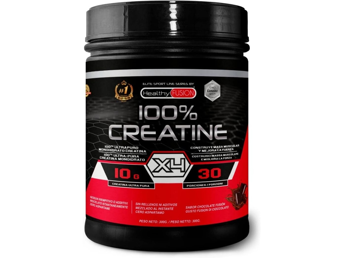 HEALTHY FUSION 100% Creatina Monohidrato Promueve el crecimiento muscular y la resistencia
