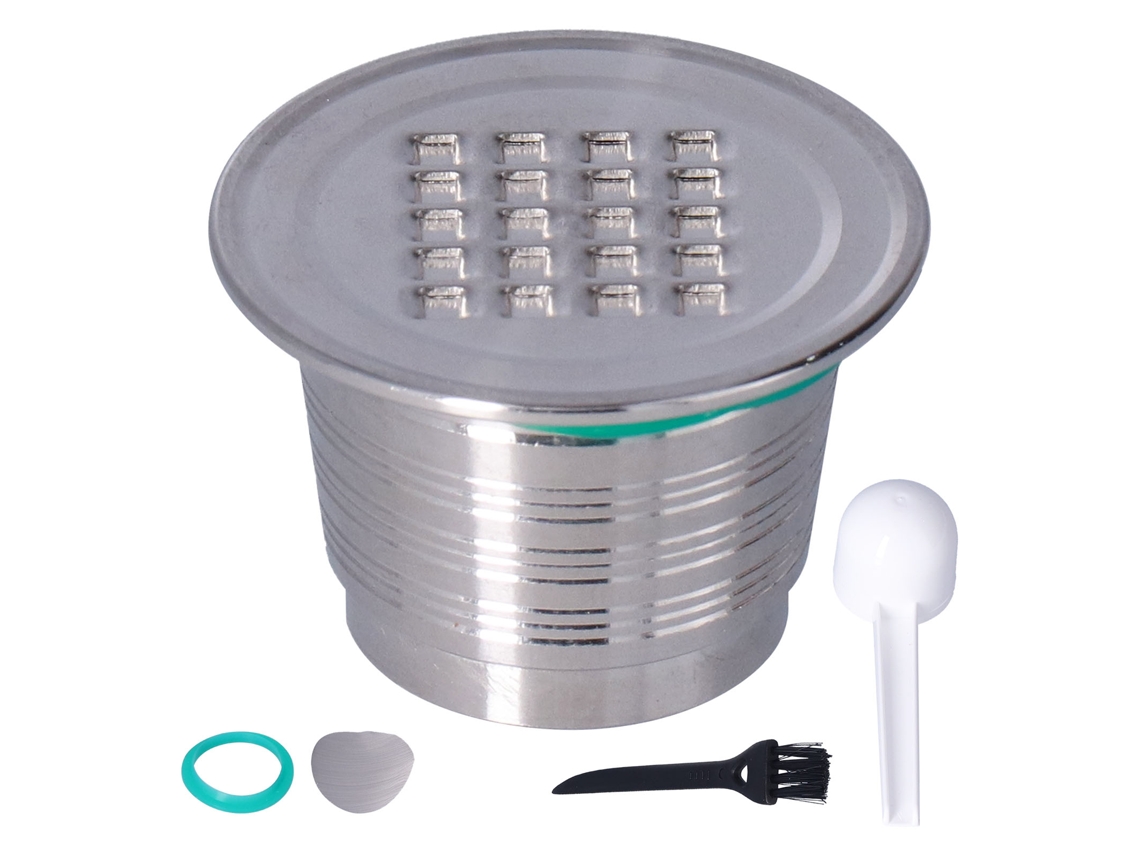 Filtro reutilizable de acero inoxidable para cápsulas de café de 50 ml, accesorio para máquina Nespresso