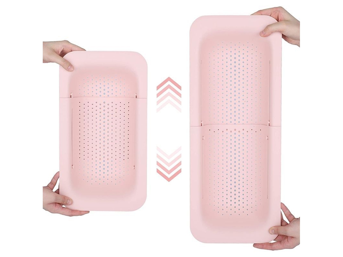Colador Ajustable Para Fregadero, Lavado De Frutas, Verduras, Colado De Pastas Y Secado De Platos