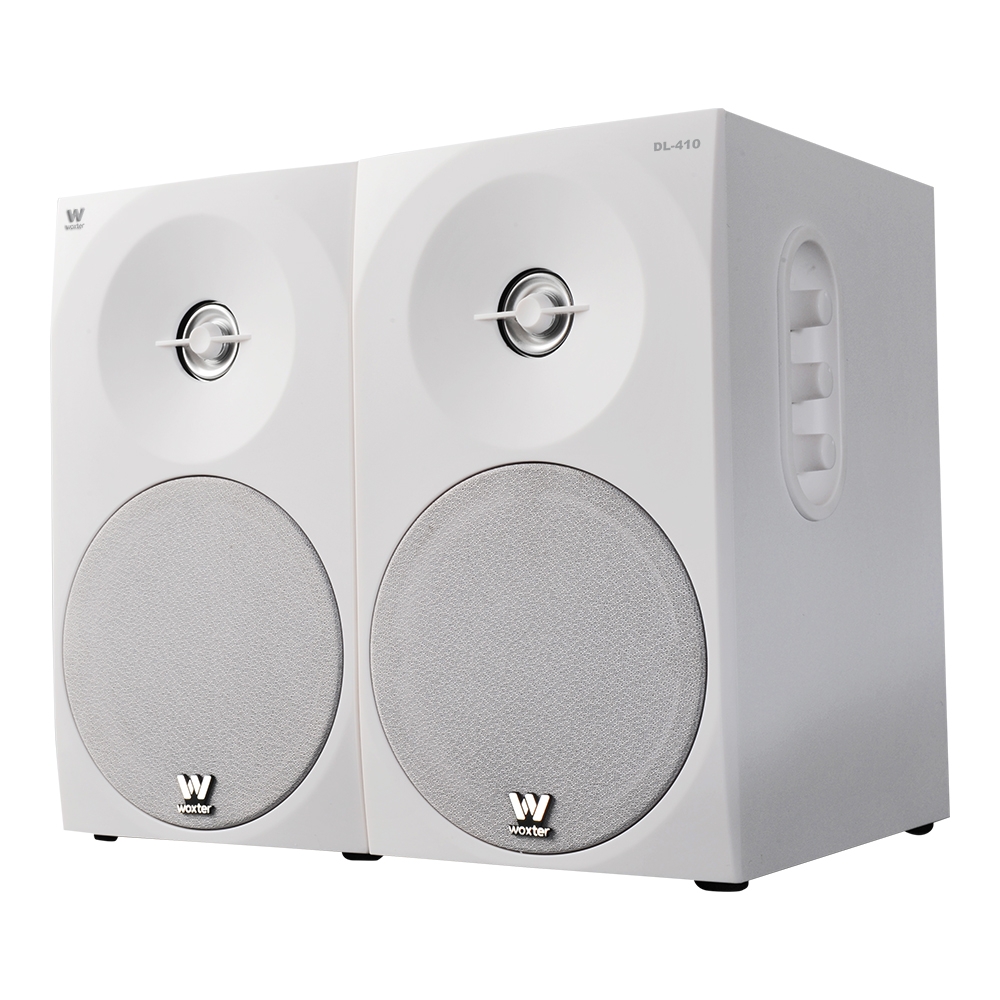 Altavoces Para Pc woxter dynamic line dl410 150w blanco 2.0 white madera 410 altavoz 150