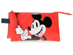 Estuche para lápices de microfibra rojo de Mickey Mouse de Disney