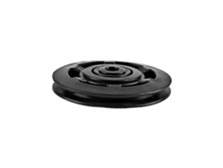 Polia universal Omni-Wheel resistente ao desgaste para máquinas de cabo, fácil instalação, 9,5 cm, preta.