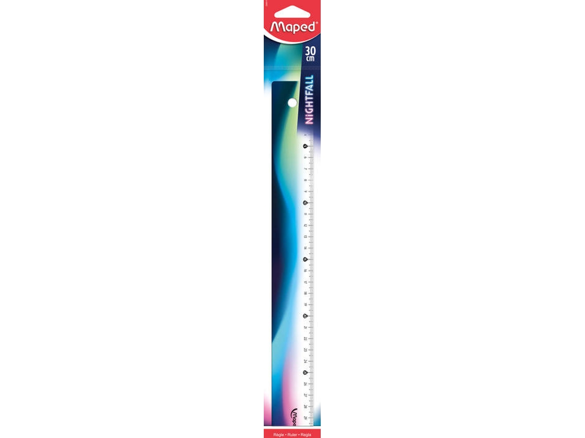 Regla MAPED 30 cm Nightfall - BLS