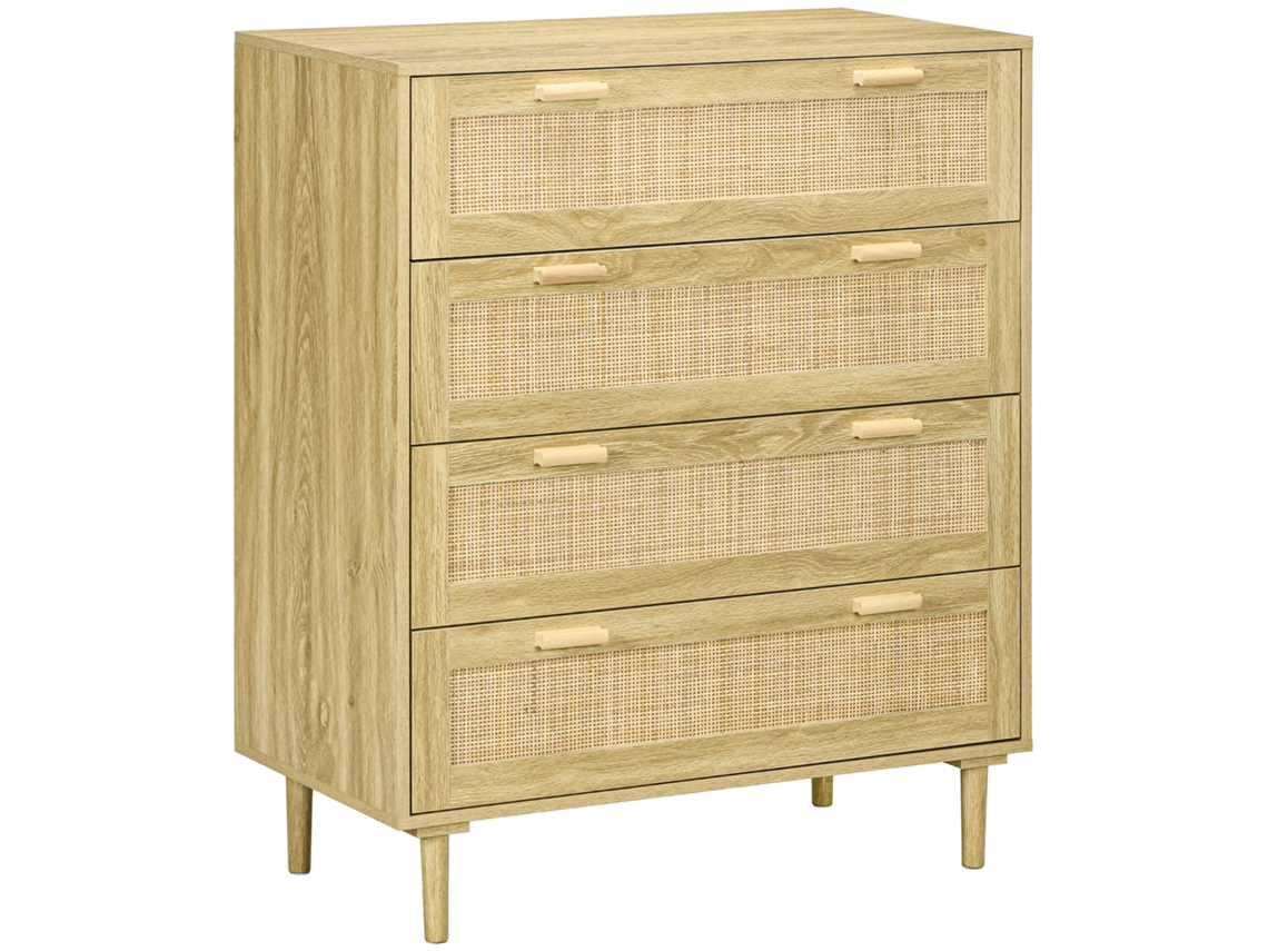 VPMKP - Conjunto de 2 mesitas de noche de pared Homcom, cajón deslizante, nicho, tablero roble claro, blanco