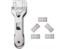 Raspador de cocina con cuchilla adicional, raspador de vidrio y cerámica, seguro para superficies Tommy01