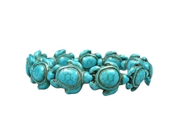 Pulsera Viva Animal, regalo unisex, tortugas marinas de turquesa sintética, pulsera hawaiana, ecológica, Nostalgia88