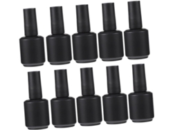 Paquete De 12 Frascos De Vidrio Al Vacío Para Esmalte De Uñas, Ideales Para Un Almacenamiento Compacto.