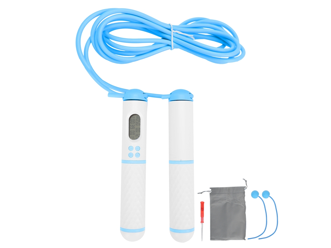 Cuerda Para Saltar Electrónica Inteligente Con Contador Para Fitness Y Ejercicio (blanco/negro)