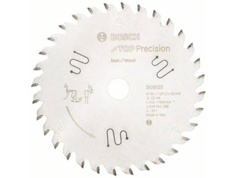 Disco de Sierra Circular BOSCH Top Precisión Best para Madera 165x20x1.8 mm - 32