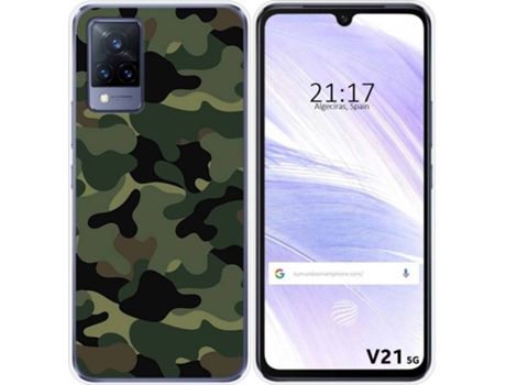 Carcasa Vivo V21 5G TUMUNDOSMARTPHONE Camuflaje Multicolor
