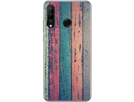 Carcasa Huawei P30 Lite TUMUNDOSMARTPHONE Madera 10 Multicolor