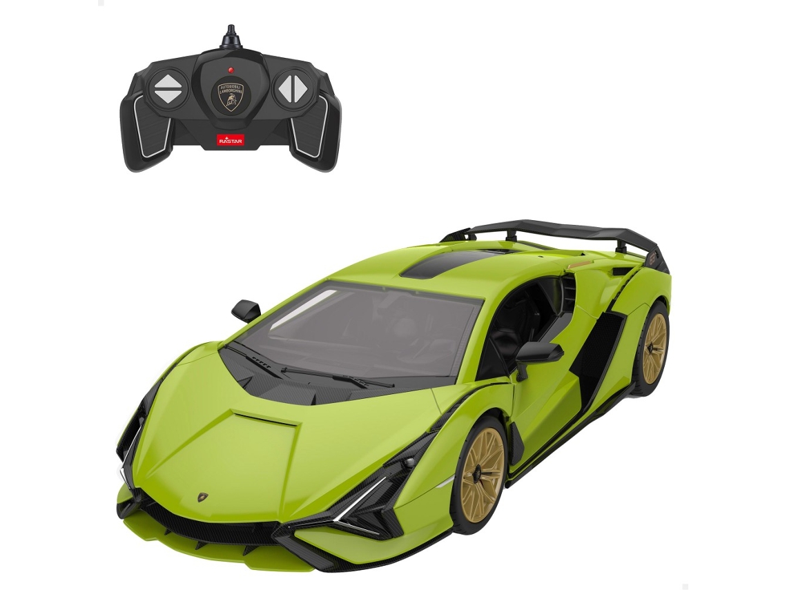 Coche de control remoto y kit de modelo Lamborghini Sian 1:18 RASTAR
