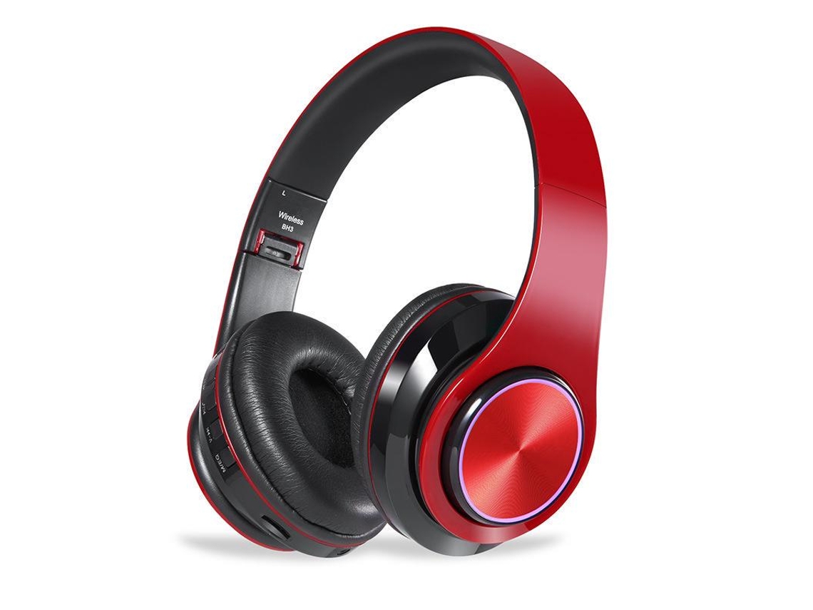 Auriculares Bluetooth Coloridos (rojo Y Negro), Graves Profundos, Calidad De Sonido Hi-fi, Resistentes Al Agua Y Al Sudor.