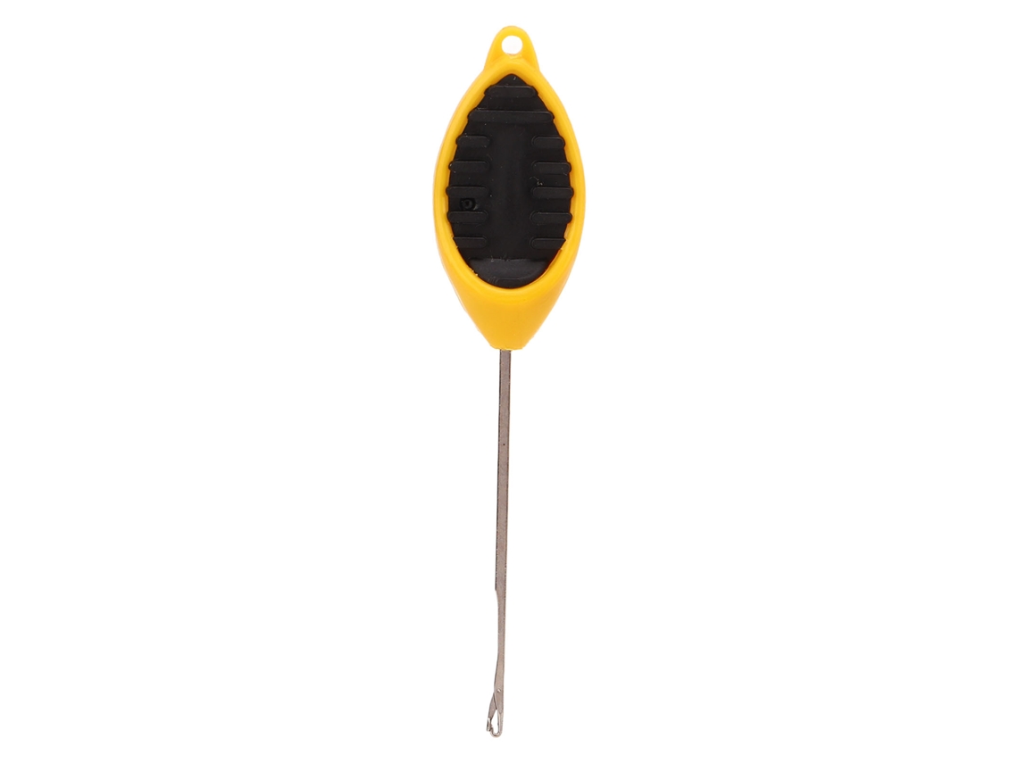 Anzuelo De Pesca De Acero Inoxidable Y Silicona, Amarillo Y Negro, Portátil Y Ligero, Ideal Para Estanques De Pesca.