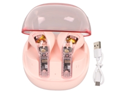Auriculares Traductores De Idiomas Compatibles Con 144 Idiomas, Conexión Bluetooth 5.3 Inalámbrica, Color Rosa.