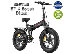 Bicicleta Eléctrica Plegable Engwe Ep-2 Boost 250w 48v 13ah Autonomía 120km Cubiertas 20x4.0 Frenos Disco Shimano 7v Sensor Par Suspensión Delantera