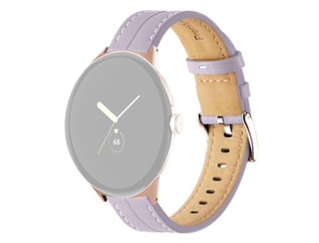 Correa de piel auténtica para Google Pixel Watch - purpúreo