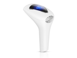 Depiladora de luz pulsada YIZHOOD AM112 Uso Doméstico 999,990 Destellos Pulsos de Luz 8 Niveles para Mujeres Cuerpo Bikinis Púbicos Shav blanco