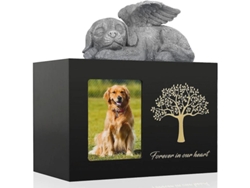 Urna Para Perros De Madera Negra, Urna Funeraria Para Perros, Urna Para Perros Compatible Con Cenizas.
