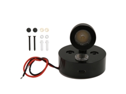 2026-luz De Lectura Dimmable Para Rv Con Puerto De Carga Usb, 12‑24v, Interior De Caravana, Camper, Negro, Tricolor